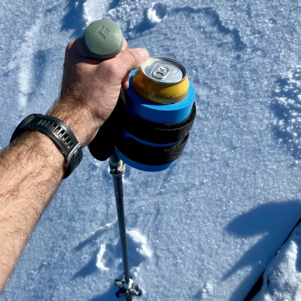 Beer Binding Pro Neon Blue on Ski Pole
