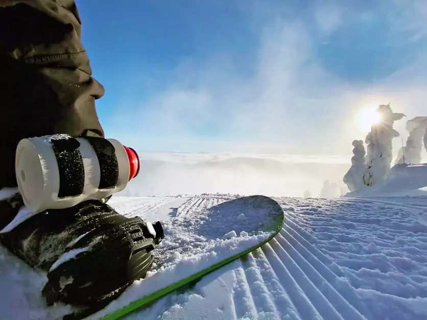 Attach a Beer to a Snowboard